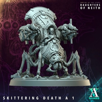 Skittering Death - Tomb Spiders -  3d Printed Miniature - Sci-Fi - D&D
