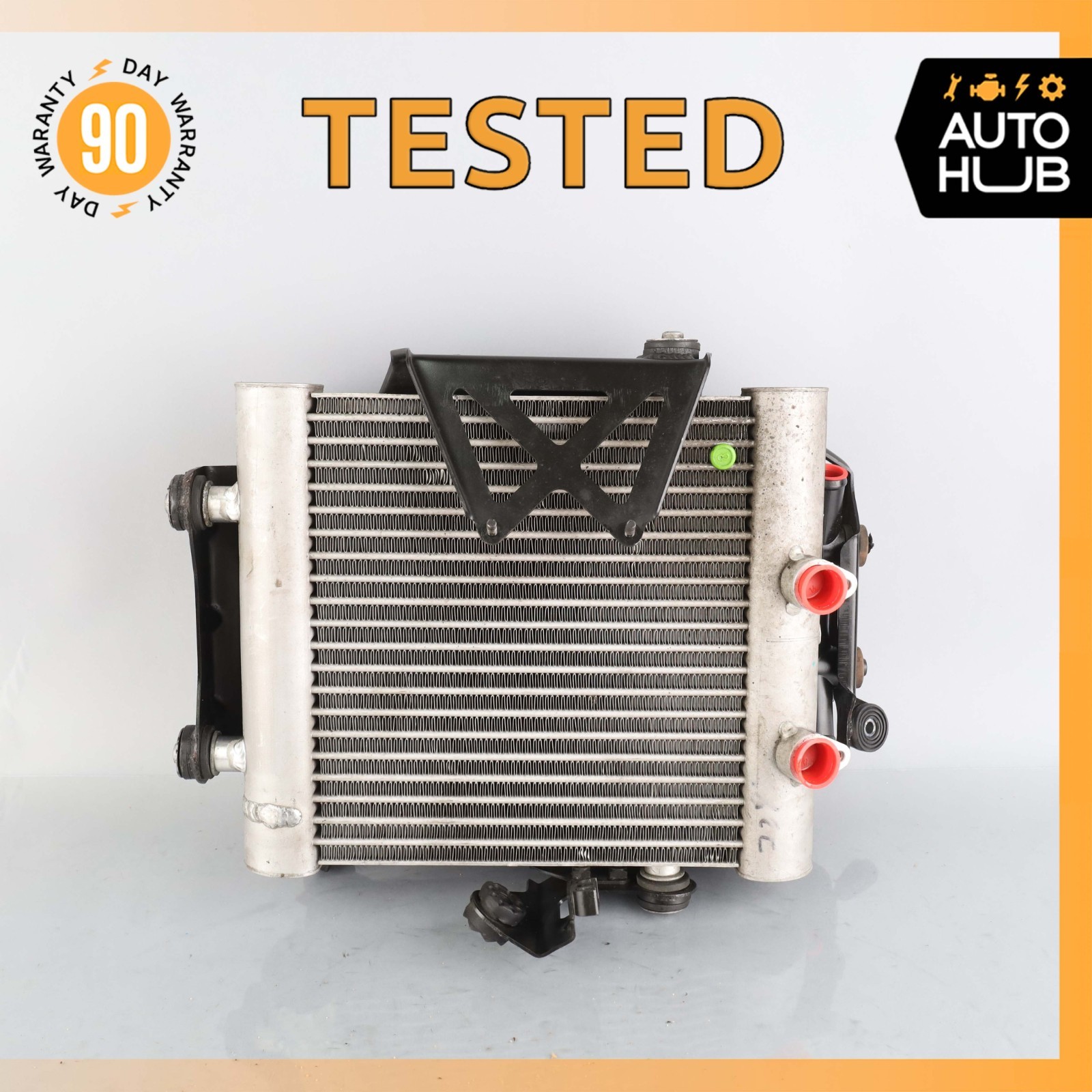 13-14 Bentley Continental GT GTC 4.0L Right Water Aux & Engine Oil Radiator OEM