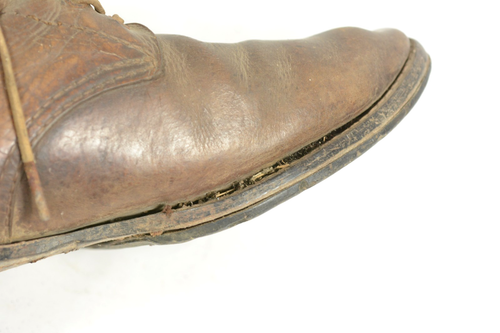 WW2 Japanese Army Lace-Up Leather Boots Military Equipment 10.3 Mon - Picture 21 of 24