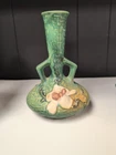 Roseville Magnolia Green Vase 179-7" - Note Old Repair At Neck USA
