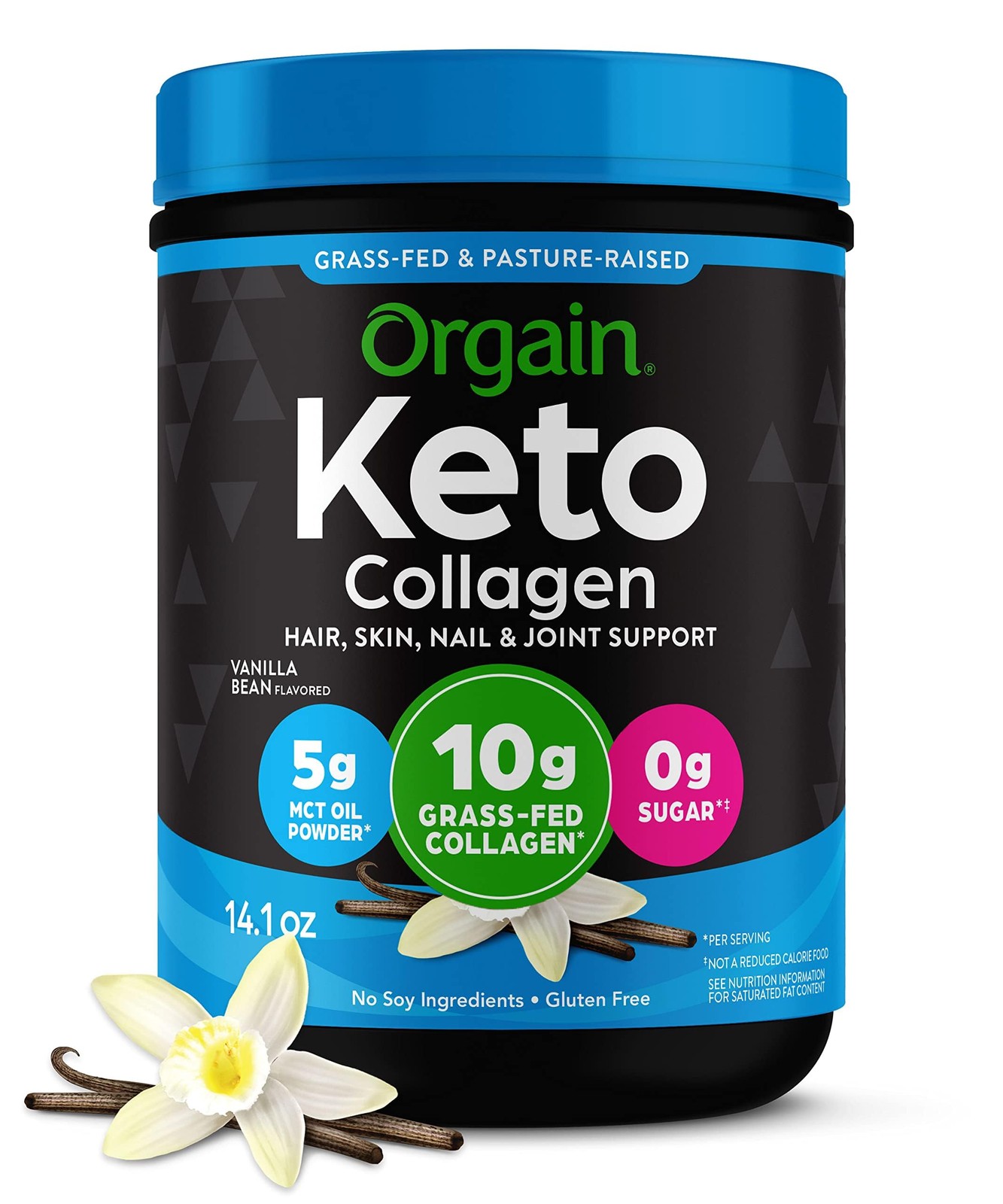 Keto Collagen Protein Powder, Vanilla - 10g Collagen Peptide