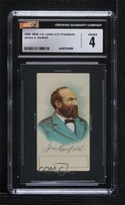 1889 H600/N309 US Presidents No Advertiser James A Garfield #20 CGC 4 0d08