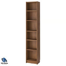 IKEA BILLY Libreria Espositore da Parete Portaoggetti Marrone Effetto Noce 40x28x202 cm