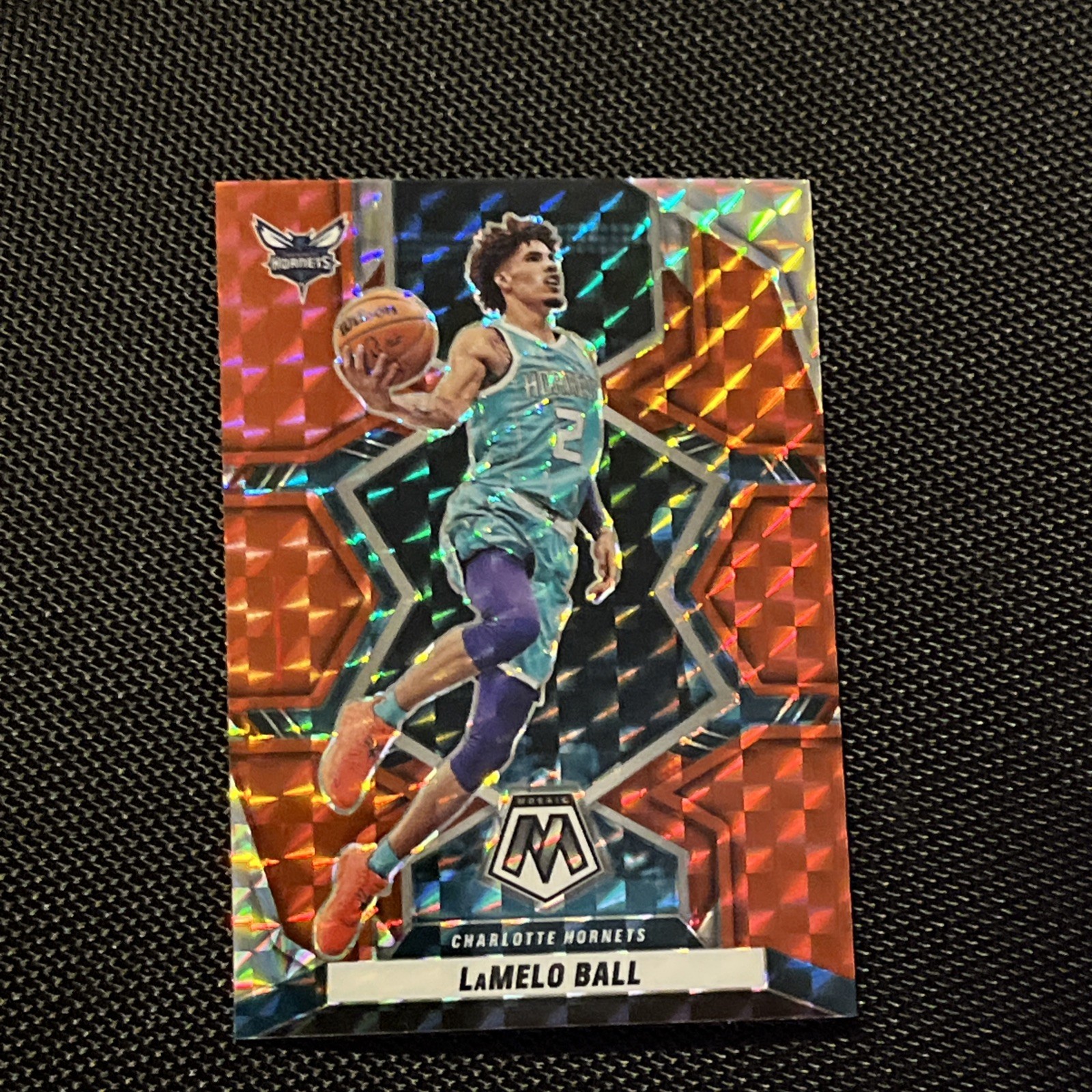 2020-21 Panini Mosaic - NBA Debut LaMelo Ball #262 Reactive Red Prizm (RC)
