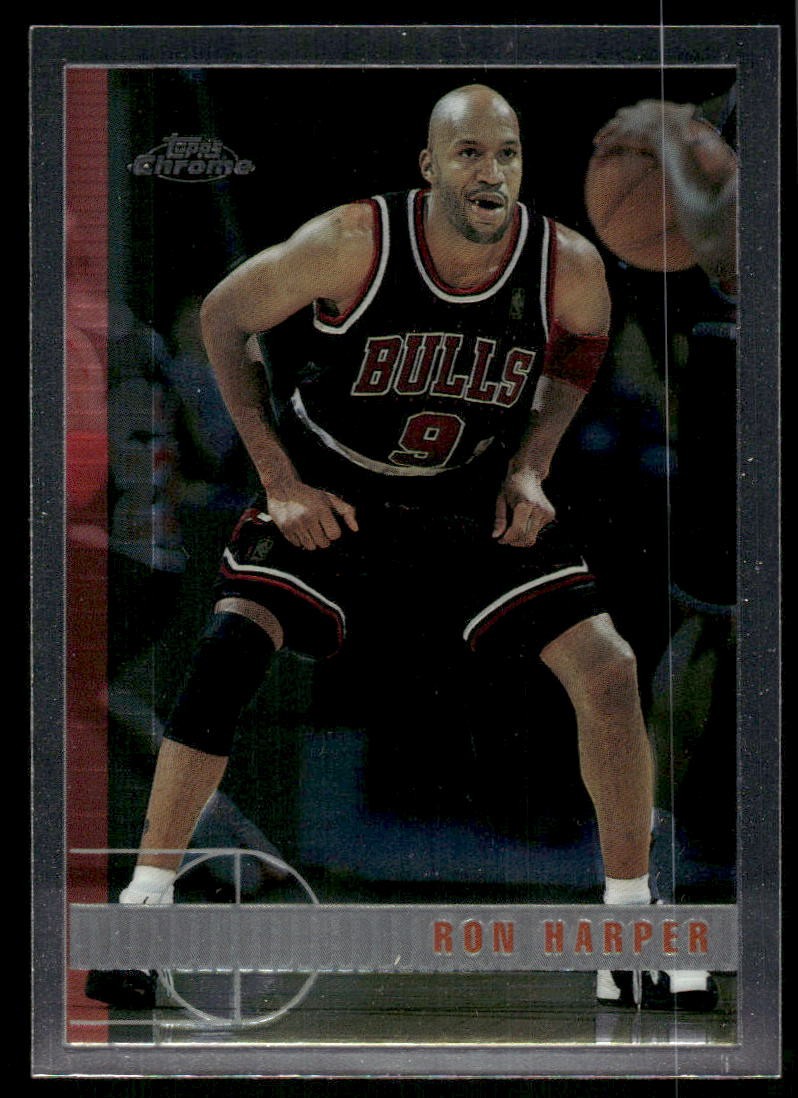 1997-98 Topps Chrome Ron Harper #58 Chicago Bulls
