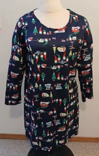 Zando Christmas Holiday Women's Medium Nightgown Pajamas Lounge Wear Brand New