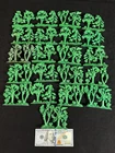 VINTAGE MARX RECAST 54MM TREES TREE LINES UNPAINTED 21 TREES TOTAL