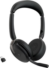 Jabra Evolve2 65 Flex - Wireless Stereo Headset with Bluetooth, Noise-cancelling