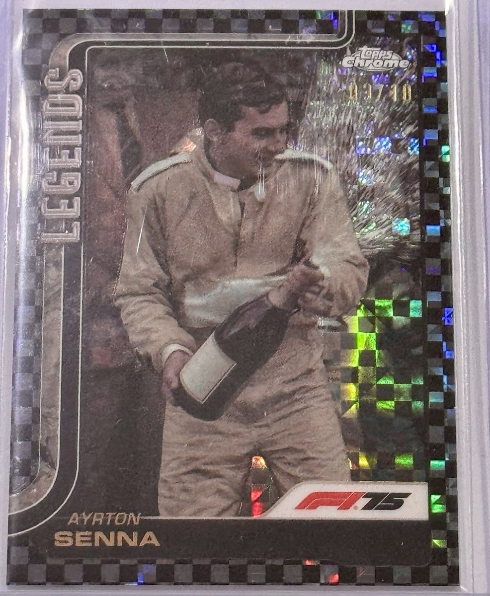 2025 Topps Chrome Formula 1 - F1 Legends Ayrton Senna #162 Black
