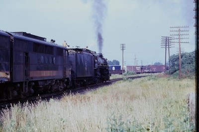 Vintage Train Slide 1969 Motor 4070 Grand Trunk Western Under Power