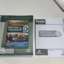 BJU Press Writing and Grammar 9 Teacher's Edition w/CD 3rd ,tests Third Edition 