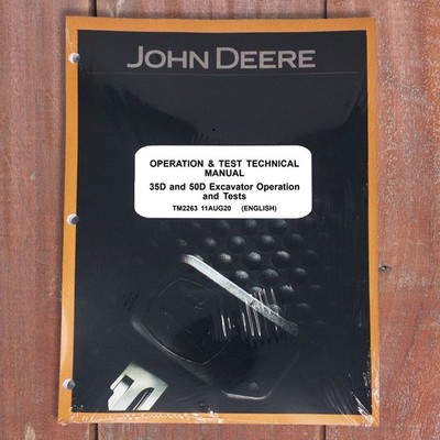 John Deere 35D, 50D Excavator Operation & Tests Service Repair Manual - TM2263
