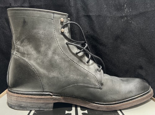 Frye Mens James Lace Up Boots Size 13 Black Leather 87124 With Box Minimal Use - Picture 13 of 17