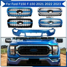 Velocity Blue Front Bumper Face Bar W/o Senso...