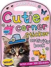 FUN ON THE RUN: CUTIE CORNER STICKER ACTIVITY BOOK By Thomas Nelson *Excellent*
