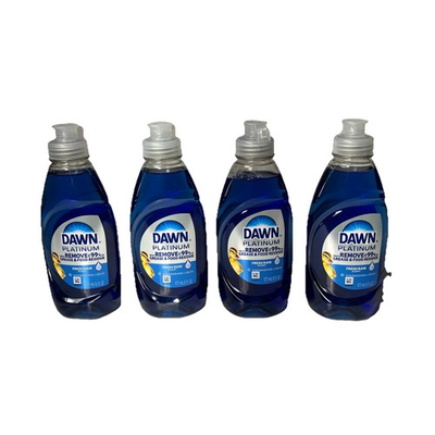 #ad Dawn Platinum Dishwashing Liquid Soap Fresh Rain Scent 6 OZ Bottle Pack of 4 $17.48