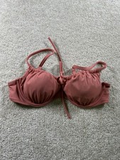 Shade Shore Women's Swimwear Bikini Top Pink 34B Removable Pads