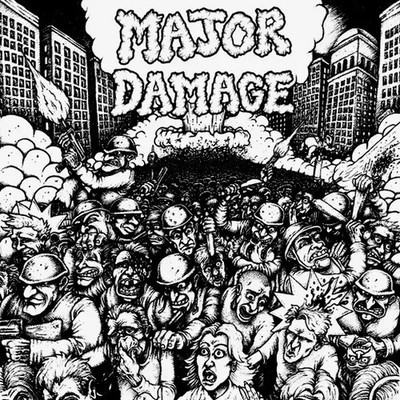 Major Damage Sheer Mayhem EP INSERT Vinyl Single 7inch NEAR MINT Even Worse