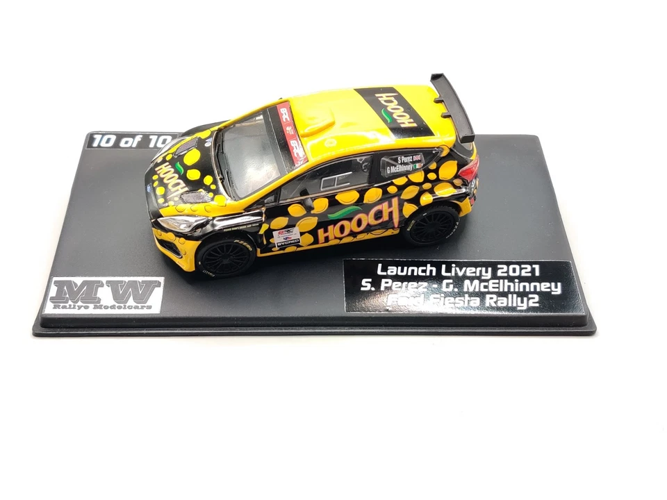 1:43 Ford Fiesta Rally2 Seb Perez livrea lancio 2021 raro!! - Immagine 3 di 4