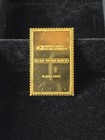 Richard Nixon .999 Silver Stamp Ingot 24K Gold Plated HF Swiss - SCRATCHED / AS  — photo 2