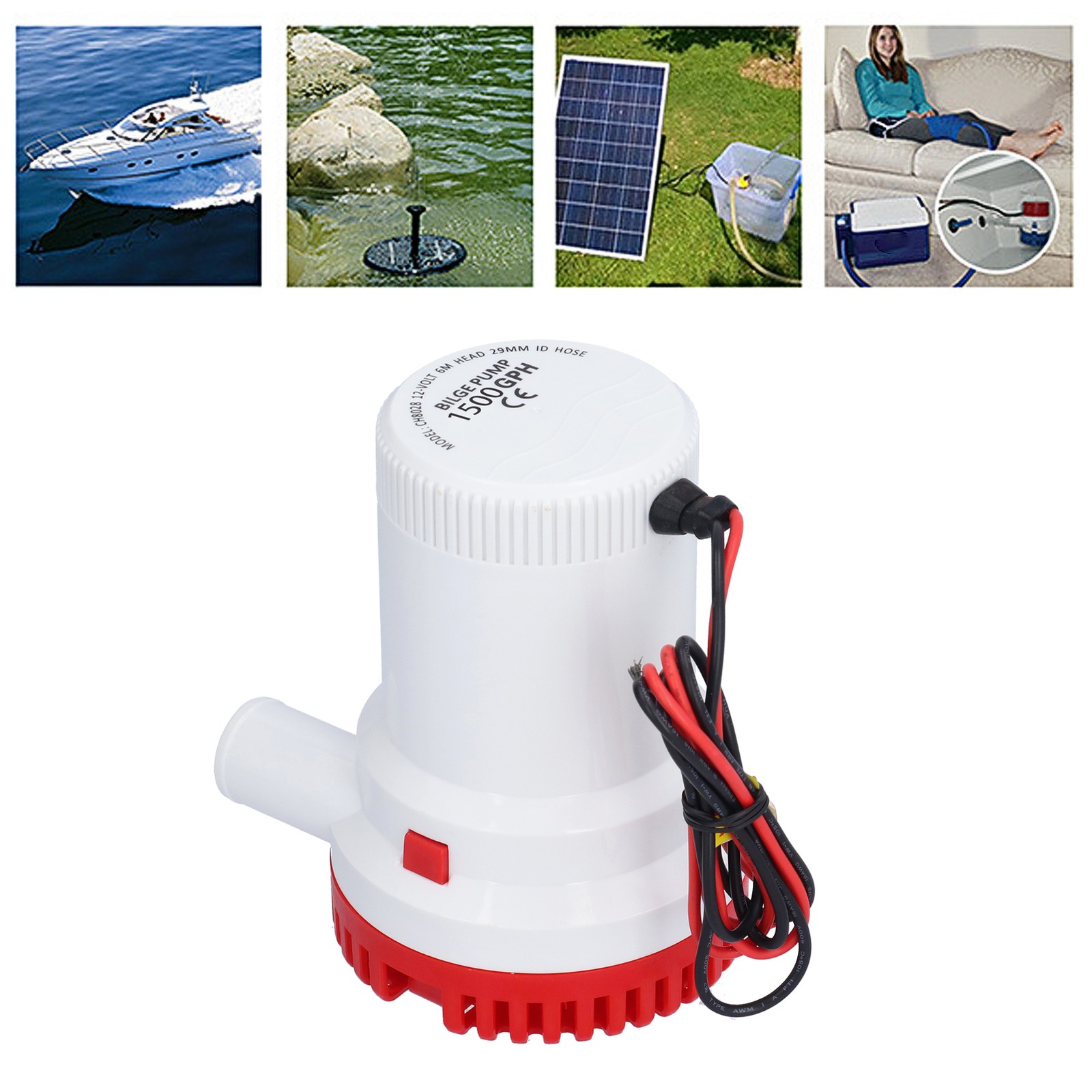 Bilge Pumps Low Noise Multifunctional Submersible Pump For Boats Premium