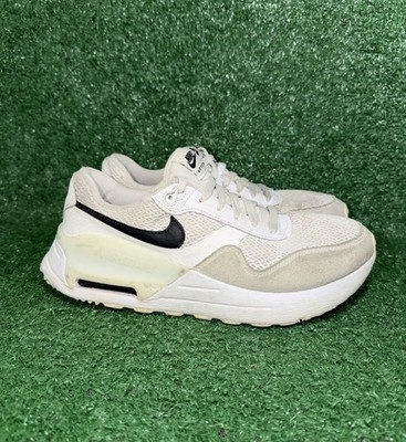 Nike Air Max System Womens Size 9.5 White Grey Running Shoes Sneakers DM9538-100