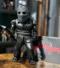 Unbox Industries Splatter House Rick Black Sofubi Vinyl Toy Figure MVH Zollmen