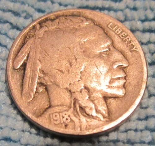 1918 Buffalo Nickel ~ Fine Condition ~ Nice Detail