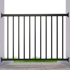 Durable Metal Railing Kit for Decks  Porches - 36" High, 4.5ft Wide