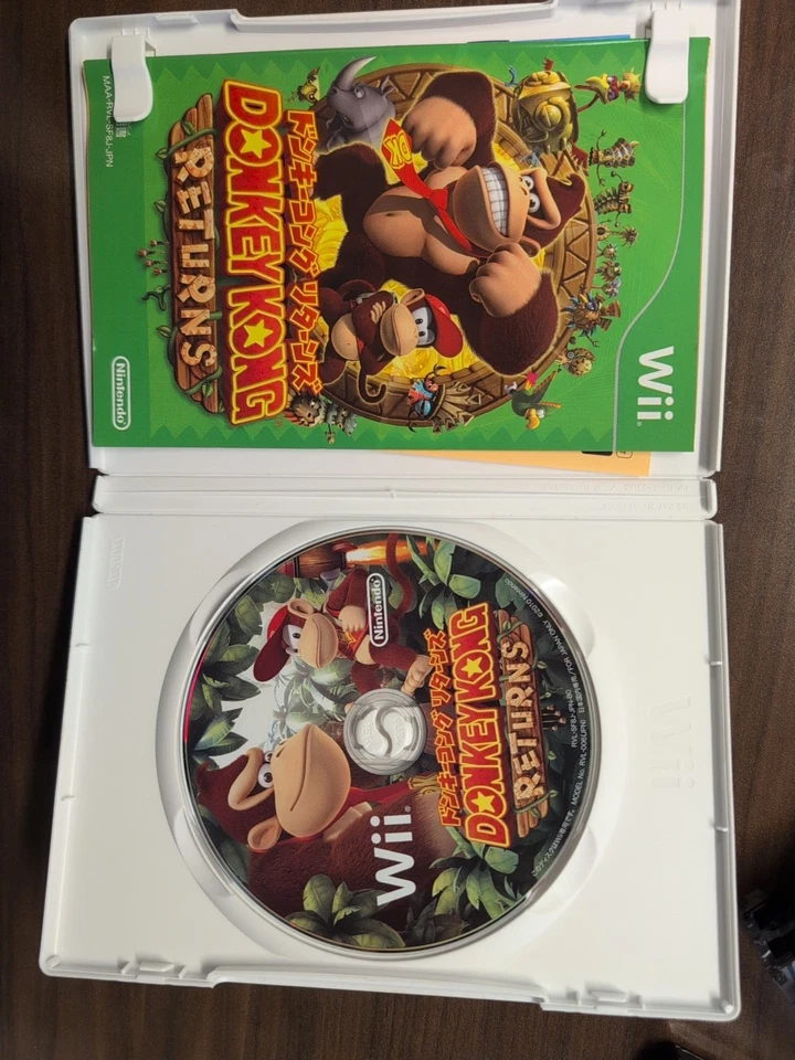 Donkey Kong Returns (Japanese) Nintendo Wii Japan Region Locked US Seller  - Image 3 of 3