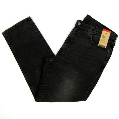 New Levis 541 Mens Athletic Taper Jeans 38 x 30 Soft Black Stretch FREE SHIP
