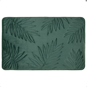 Palm Leaf Memory Foam Bath Mat A Supersoft Bathroom Mat 50 X 80cm Approx Ebay
