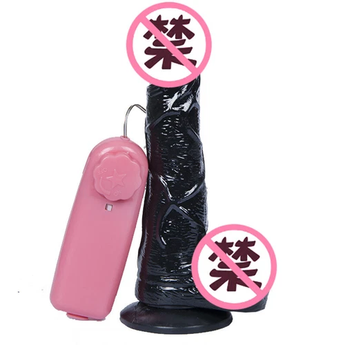 Rotating-Vibrating-Dildo-Penis-Vibrator-Suction-Cup-G-Spot-6.7inch Black - Picture 5 of 8