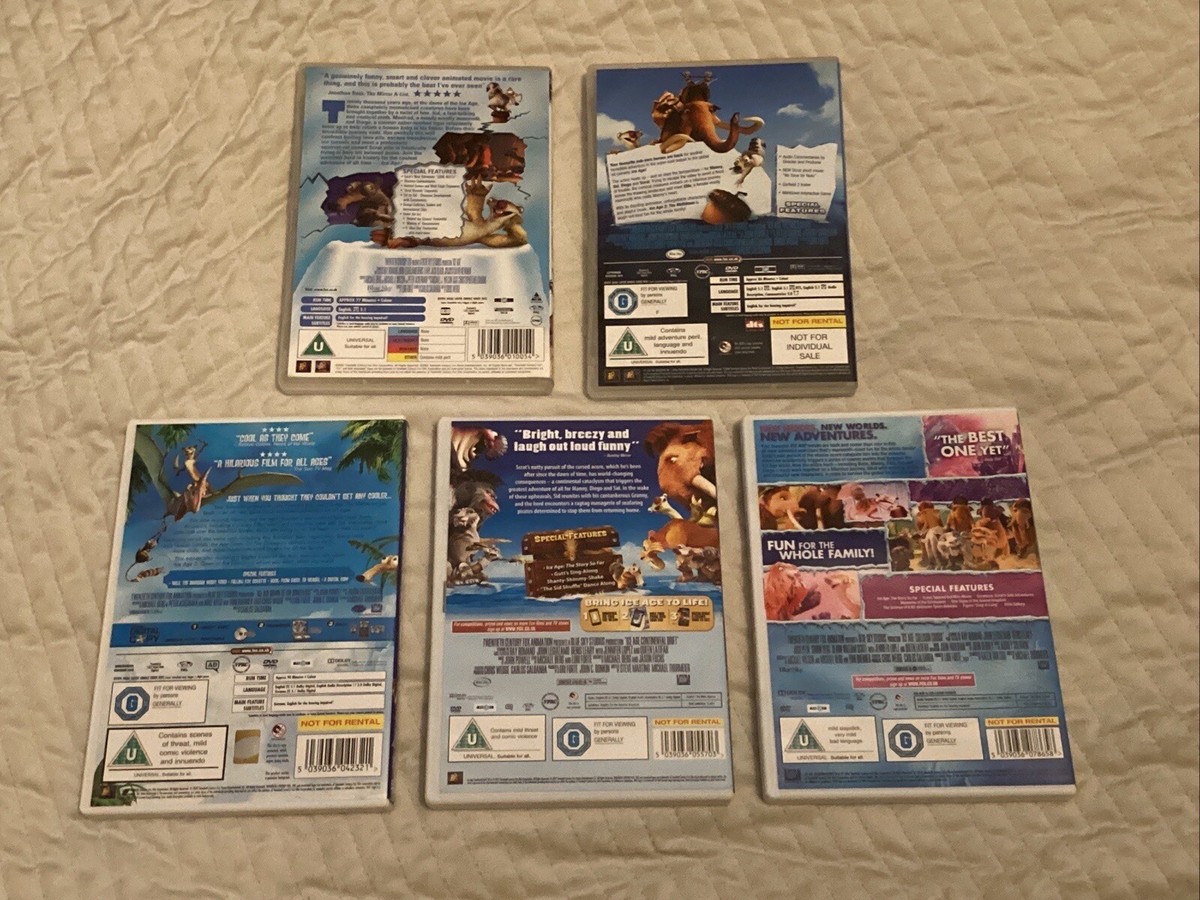 Ice Age: Movie Collection (Set Of 5 DVDs) | eBay UK