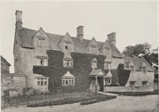 Tudor House at Mickleton in Gloucestershire Antique Print 1905