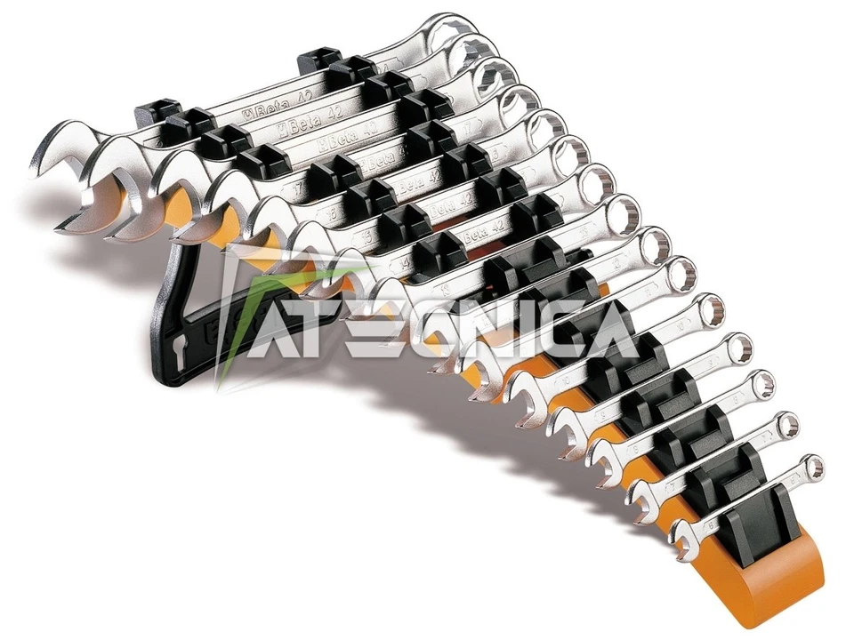 Serie set 15 chiavi Beta Tools 42/SP15 combinate forchetta poligonali supporto - Imagen 2 de 2