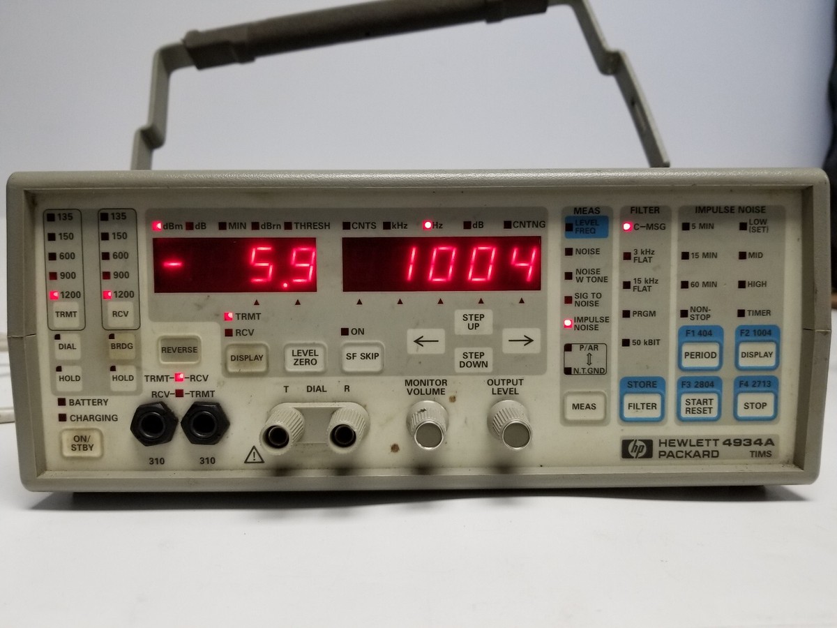 HP 4934A Transmission Impairment Measurement Set TIMS Tester HP 4934A Transmission Impairment Measurement Set TIMS Tester