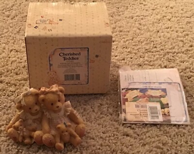 Cherished Teddies Allison Alexandria 127981 Two Friends Mean Twice Love Figurine