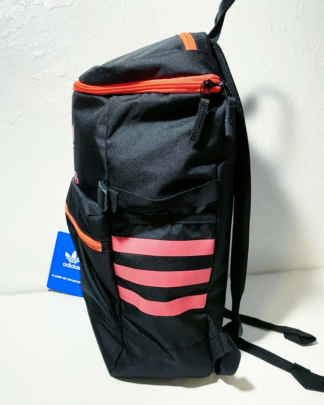 adidas Original Classic Zip Top Backpack Laptop Compatible Bag 3