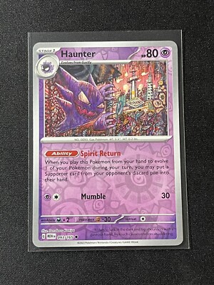 holographic haunter pokemon card Amazon.com: Pokemon  Haunter 056/091  Paldean Fates  Reverse Foil   Single Card : Toys & Games