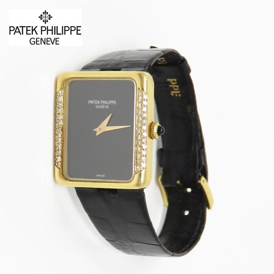 NYJEWEL Patek Philippe 18k Yellow Gold Diamond Watch Original Band