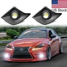 2x 6000K White 15W LED Fog Light Kit For 2014-2016 Lexus IS350 250 200 F-Sport