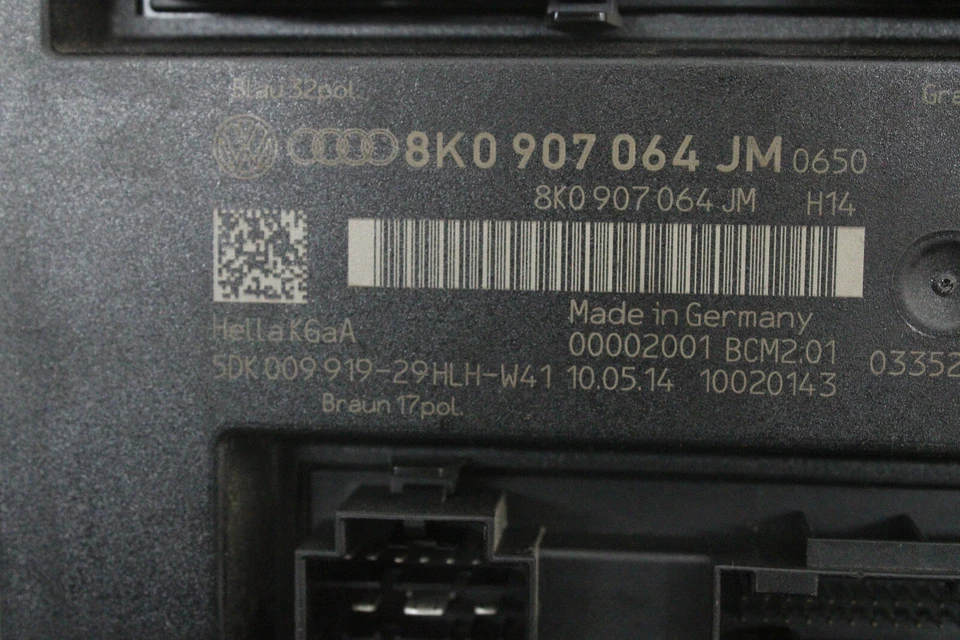 2014 AUDI A4 BODY COMFORT CONTROL MODULE 8K0 907 064 JM OEM 14 15 16 - Image 3 of 4