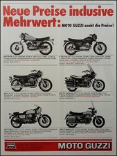 1978 Moto Guzzi 850 T-3 California, V 35/50, 250 TS- FD, 850 Le Mans Advertising