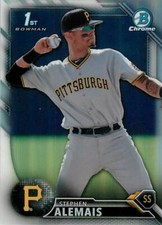 STEPHEN ALEMAIS 2016 Bowman Chrome ROOKIE REFRACTOR RC #BDC-34 Pirates