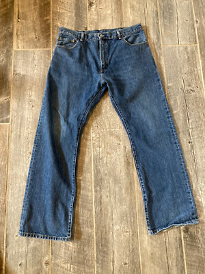 Vintage Levis 517 Jeans Mens 38x32 Boots Cut Medium Wash Made In Mexico