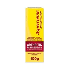 Aspercreme Arthritis Pain Relief Gel 100g NSAID Travel Size Tube