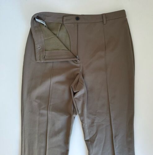 Country Road Vintage Khaki Pleated High Rise Straight Corporate Pants - Size 14 - Picture 3 of 11