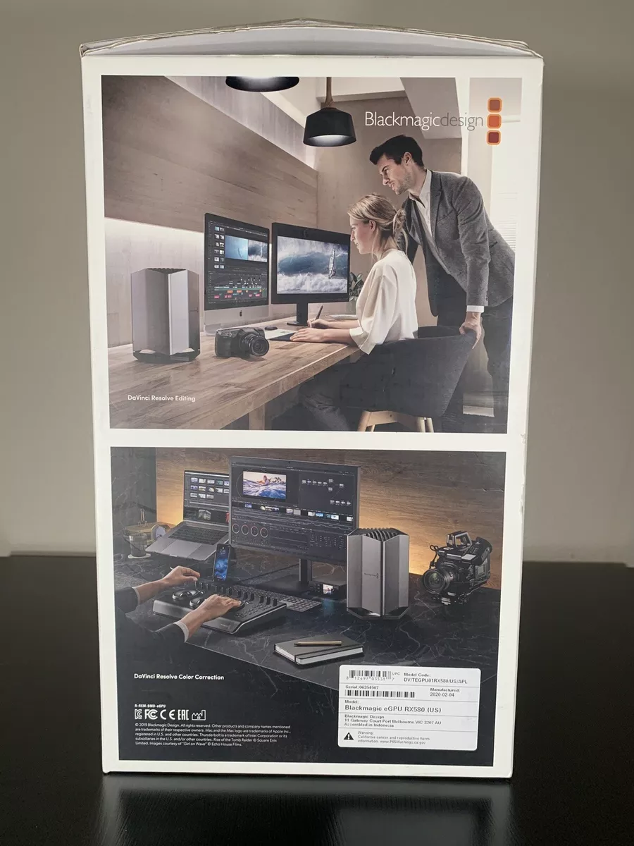BlackMagic eGPU - AMD RX580 8GB | Thunderbolt 3 Interface