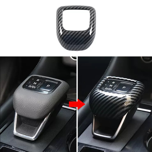 Carbon fiber Car Gear Shift Knob Cover Trim 1pcs For Nissan Rogue 2021-2025 - Picture 7 of 19